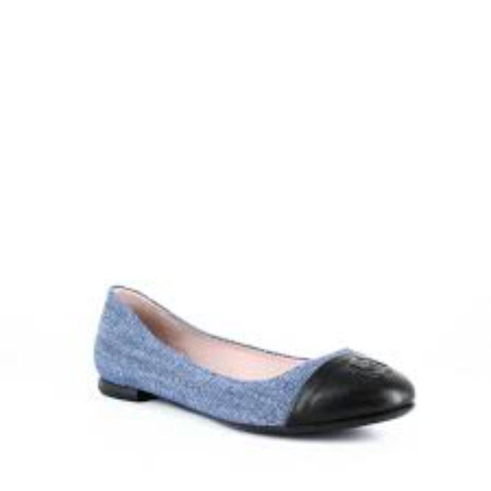 Taryn Rose Blue Rosa Flats 8.5M - Picture 1 of 8